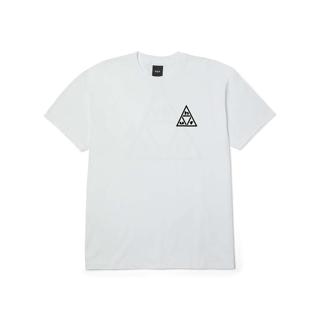 Triple Triangle Tee White