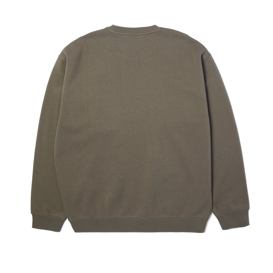 Triple Triangle Embroidered Crewneck Brown