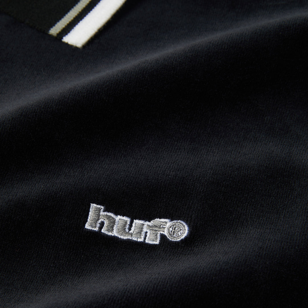 Parker Velour LS Polo Black