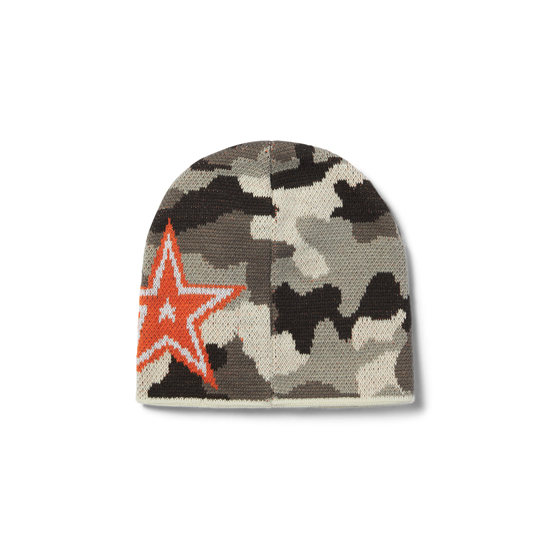 Galaxy Skull Beanie Khaki Camo