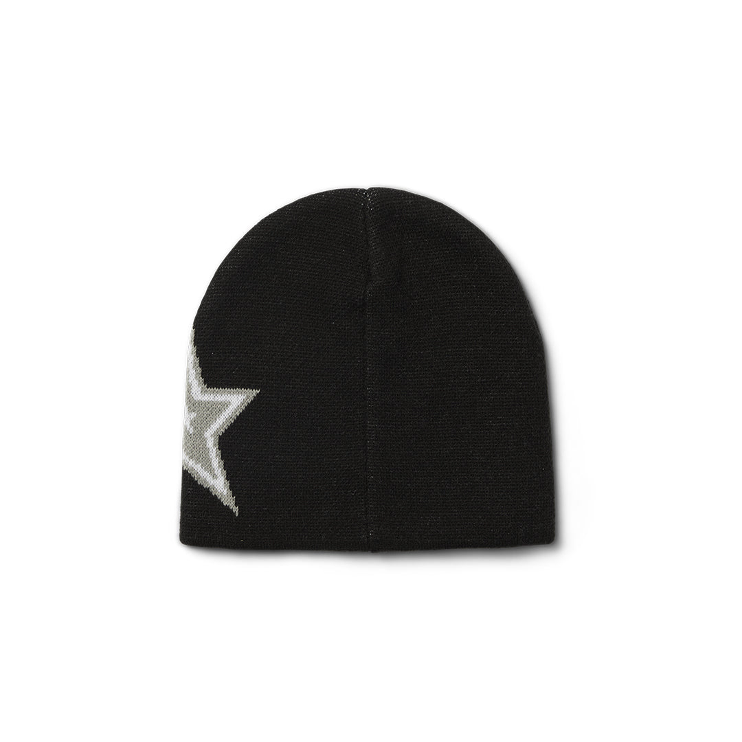 Galaxy Skull Beanie Black