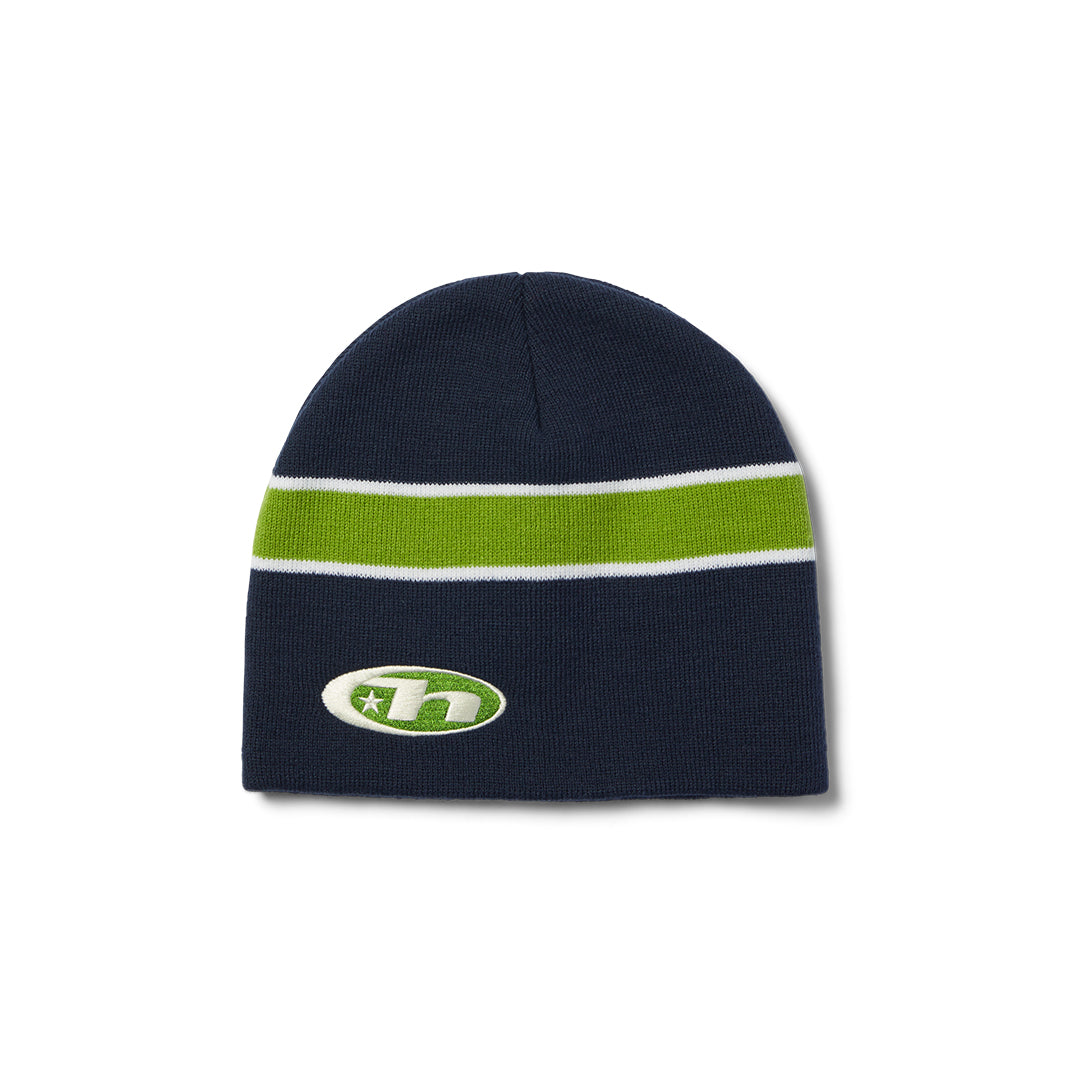 Frequency Skull Beanie Navy Blue