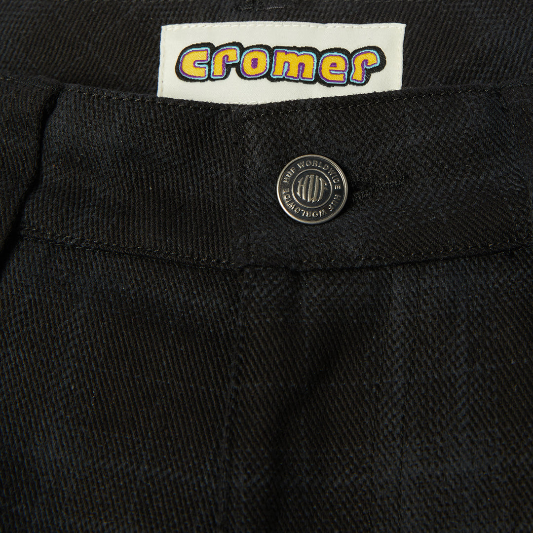 Cromer Plaid Pant Black