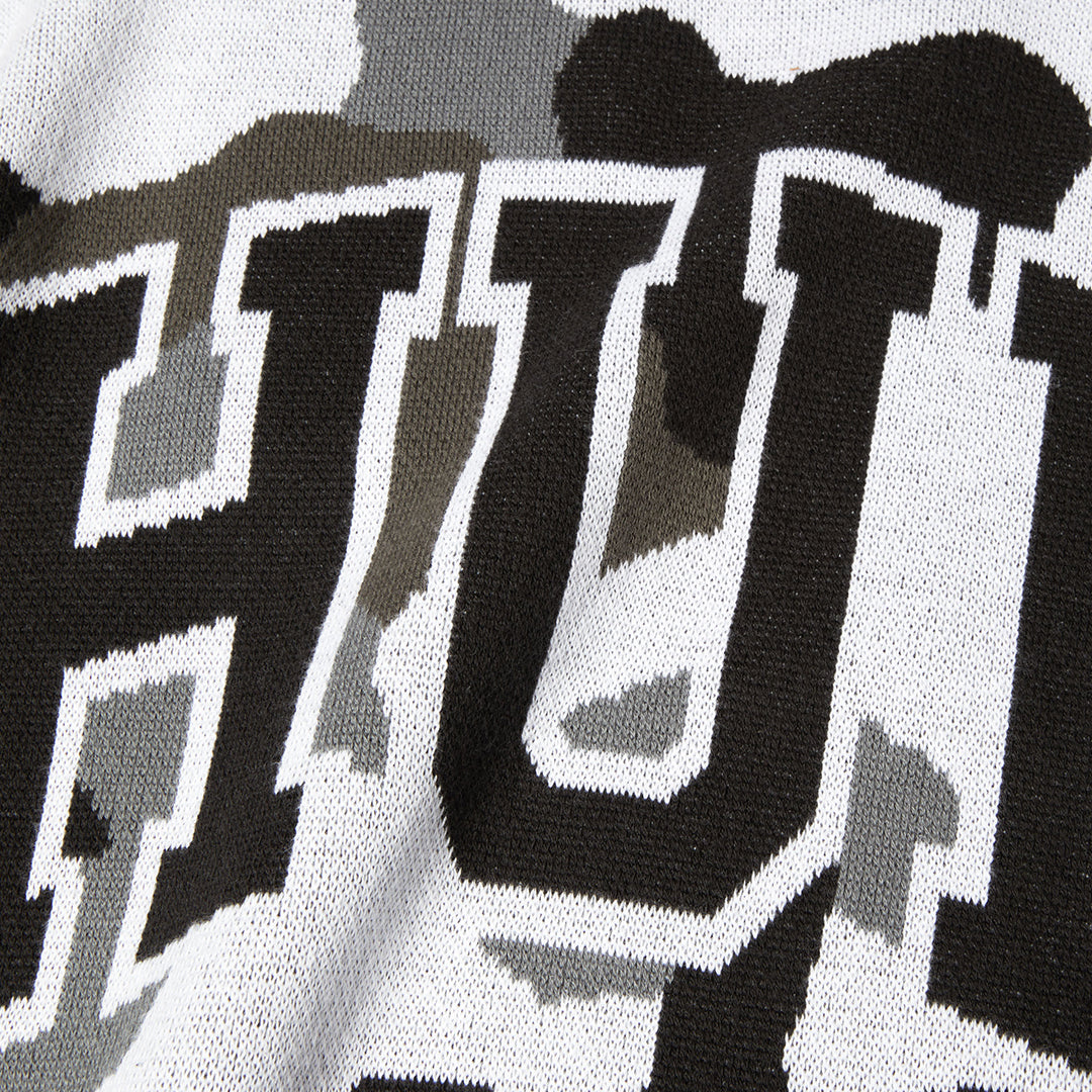 Arch Jacquard Camo Crewneck Green Camo