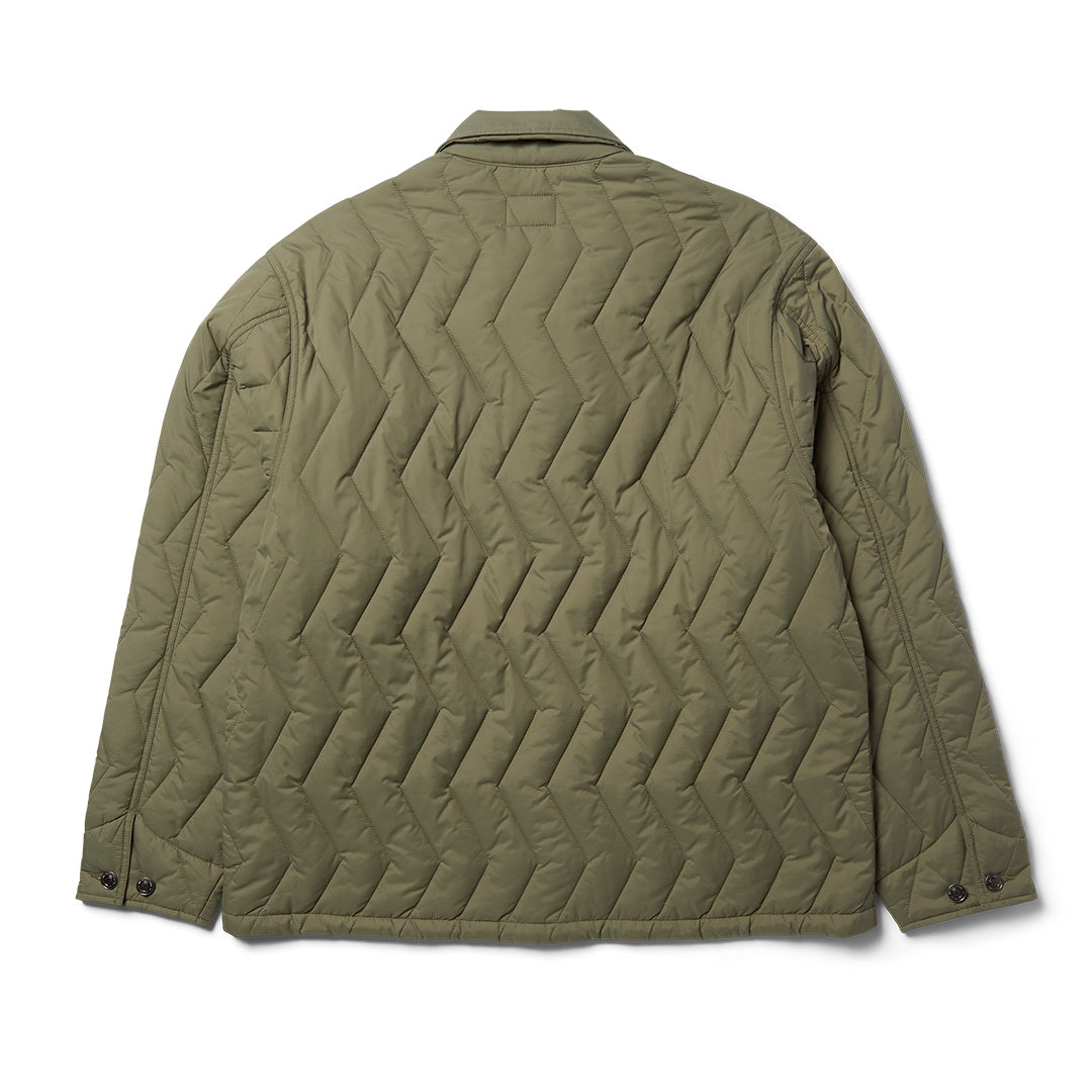 Zig Zag Quilt Chore Jacket Green