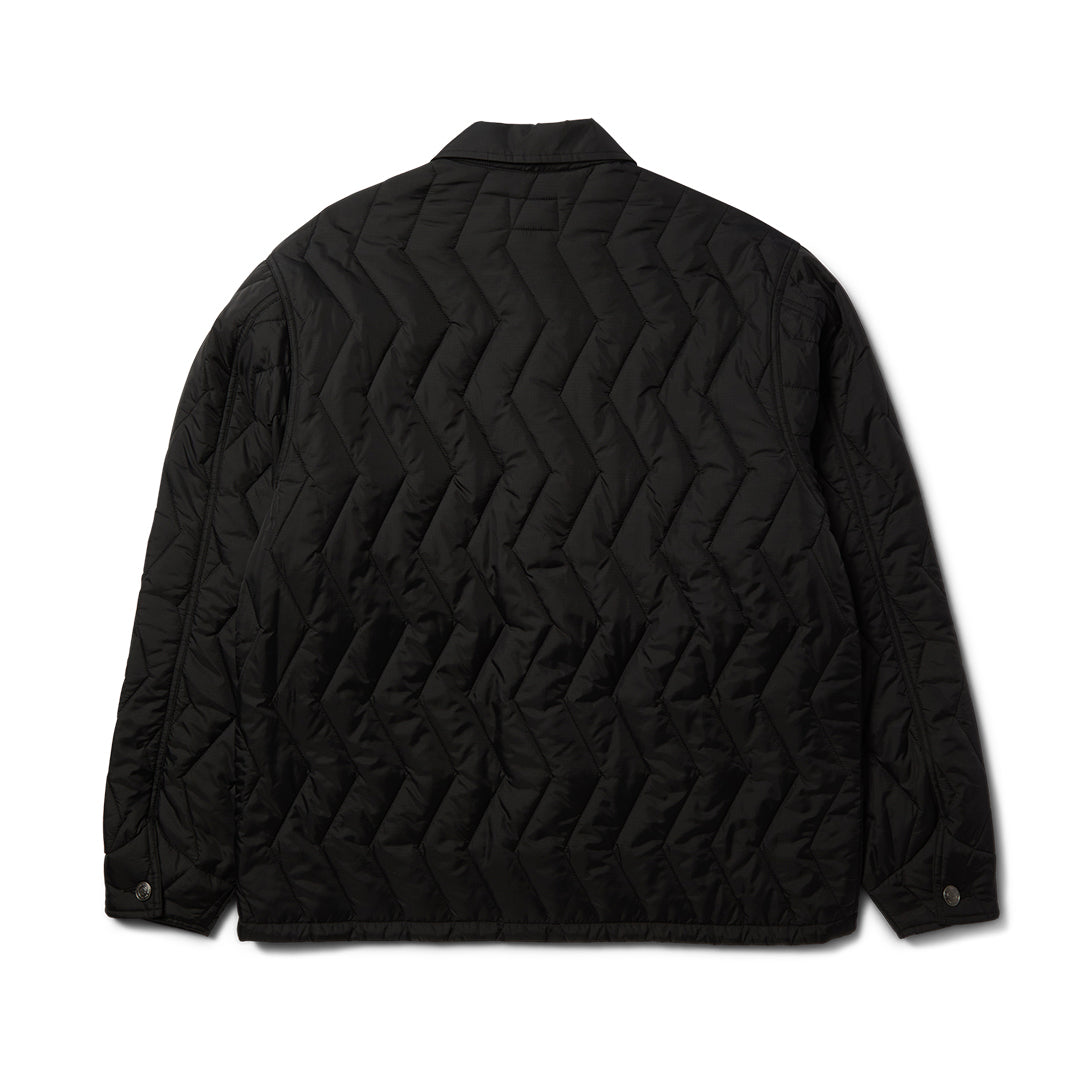 Zig Zag Quilt Chore Jacket Black