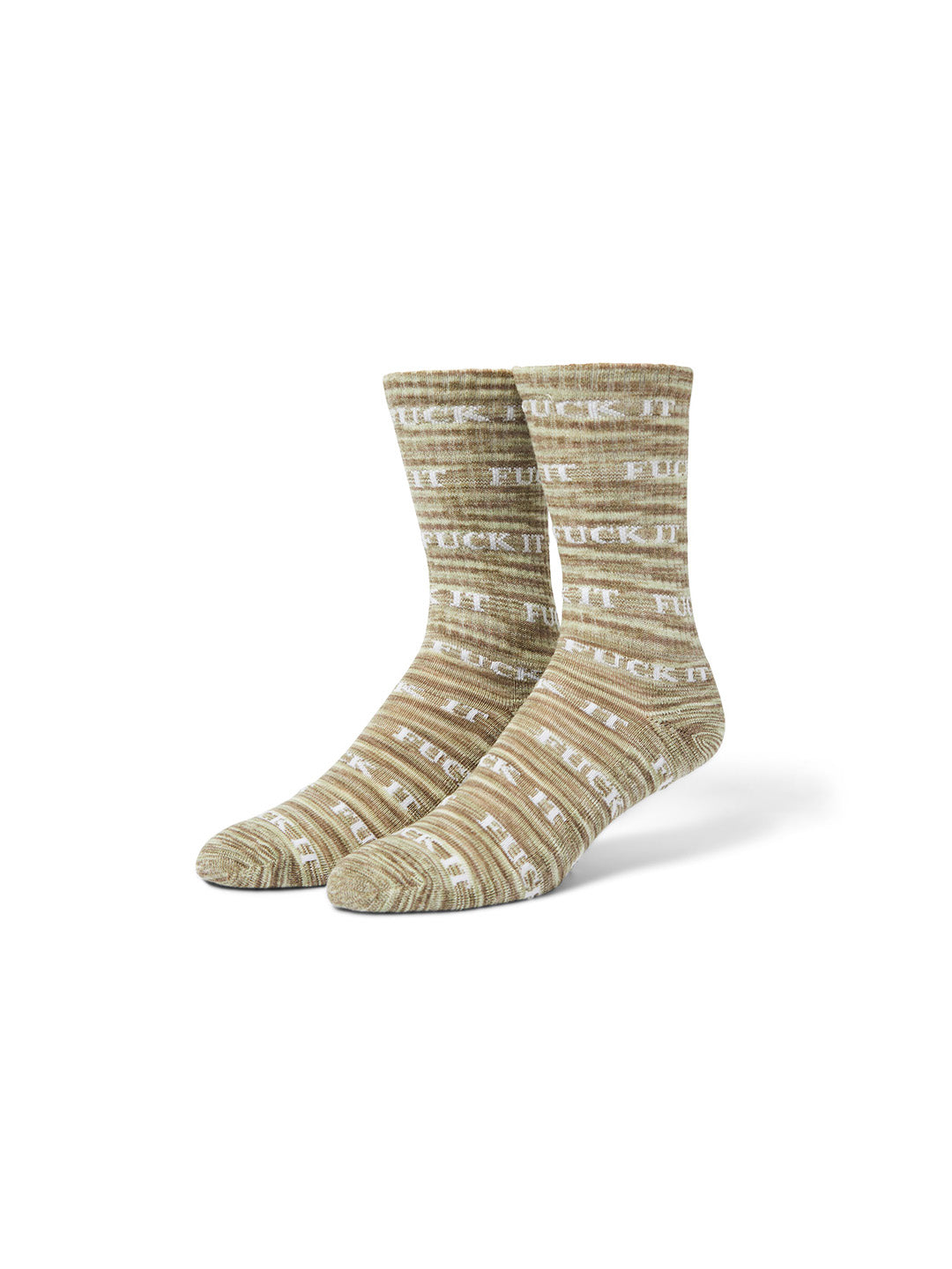 Fuck It Marled Sock Olive