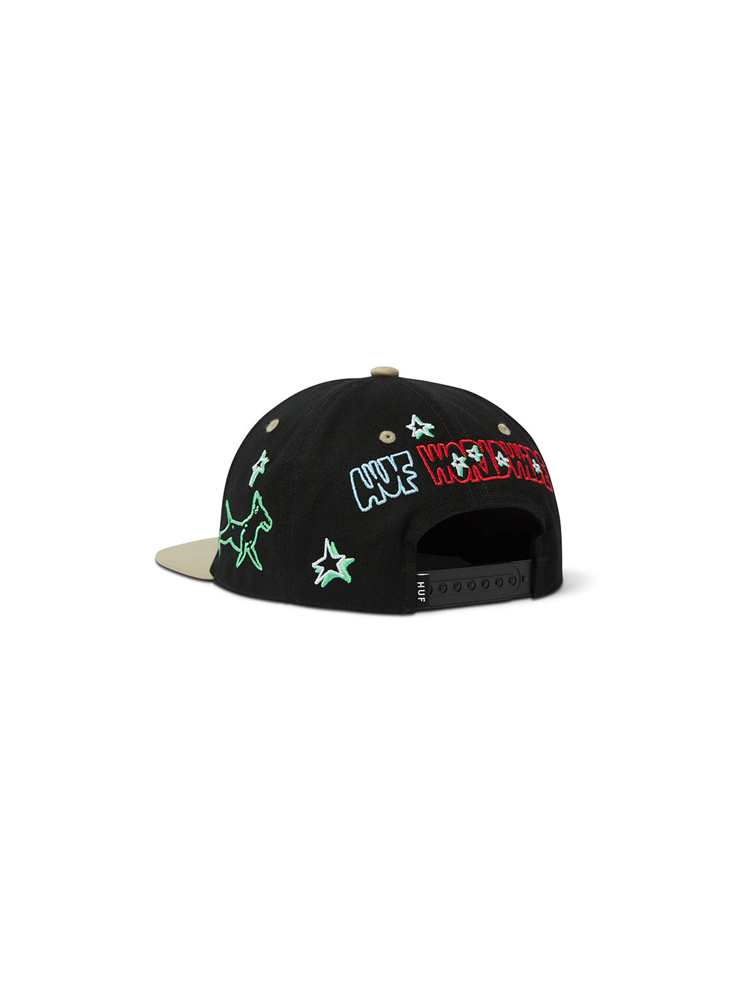 Fetch 6 Panel Snapback Black
