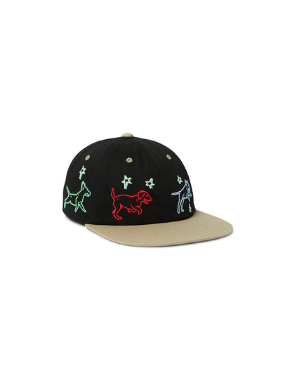 Fetch 6 Panel Snapback Black