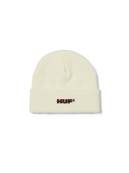 All Caps Cuff Beanie Cream