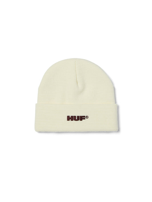 All Caps Cuff Beanie Cream