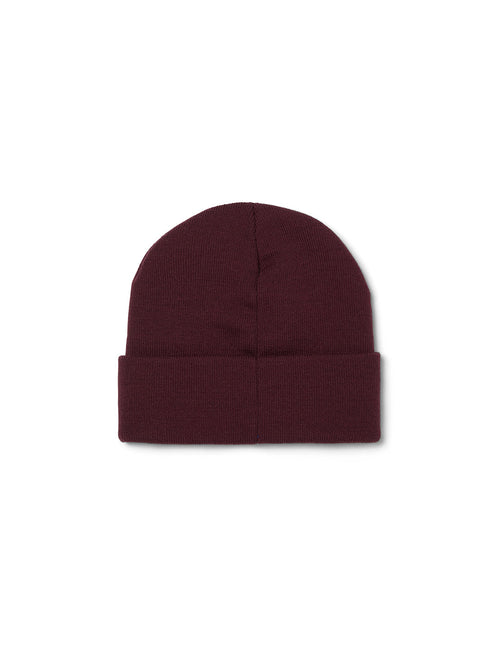 All Caps Cuff Beanie Burgundy