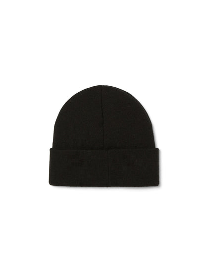 All Caps Cuff Beanie Black