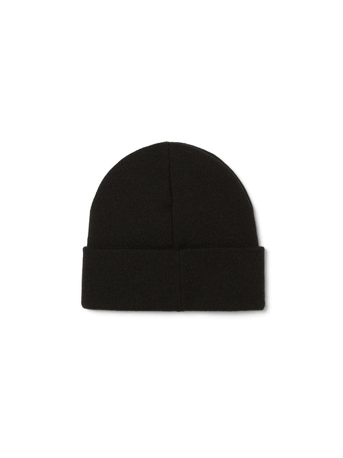 All Caps Cuff Beanie Black