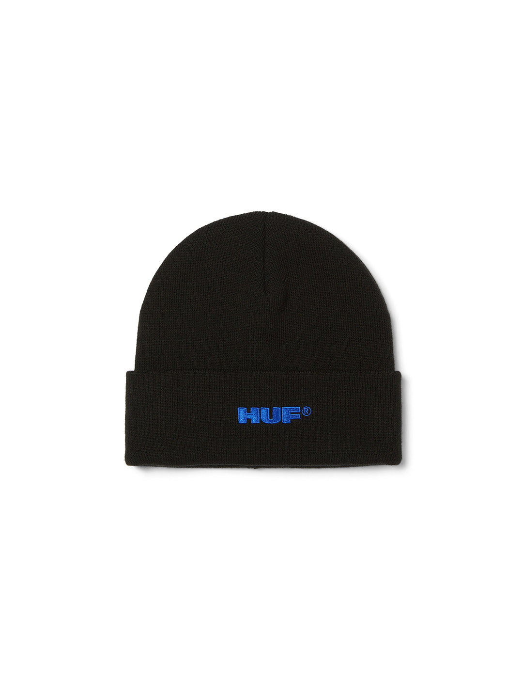 All Caps Cuff Beanie Black