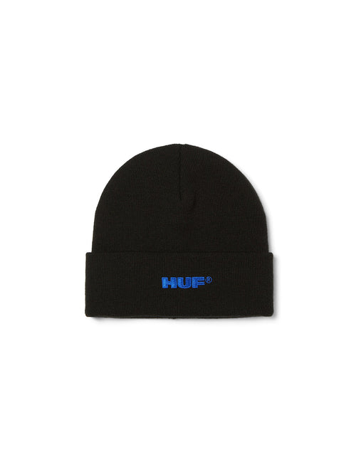 All Caps Cuff Beanie Black