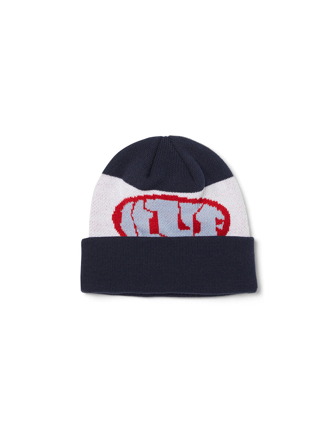 Warped Cuff Beanie Navy Blue