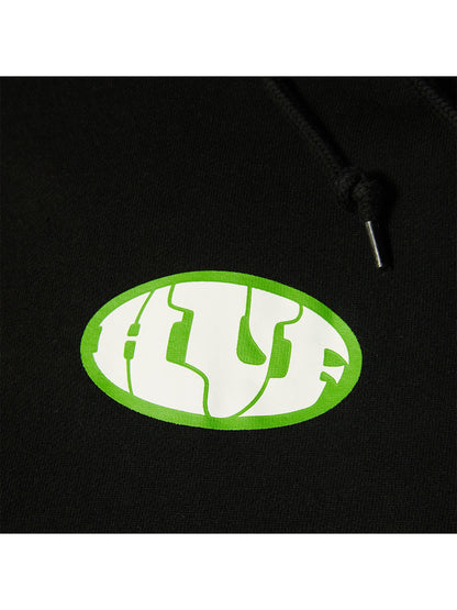 Warped Po Hoodie Black