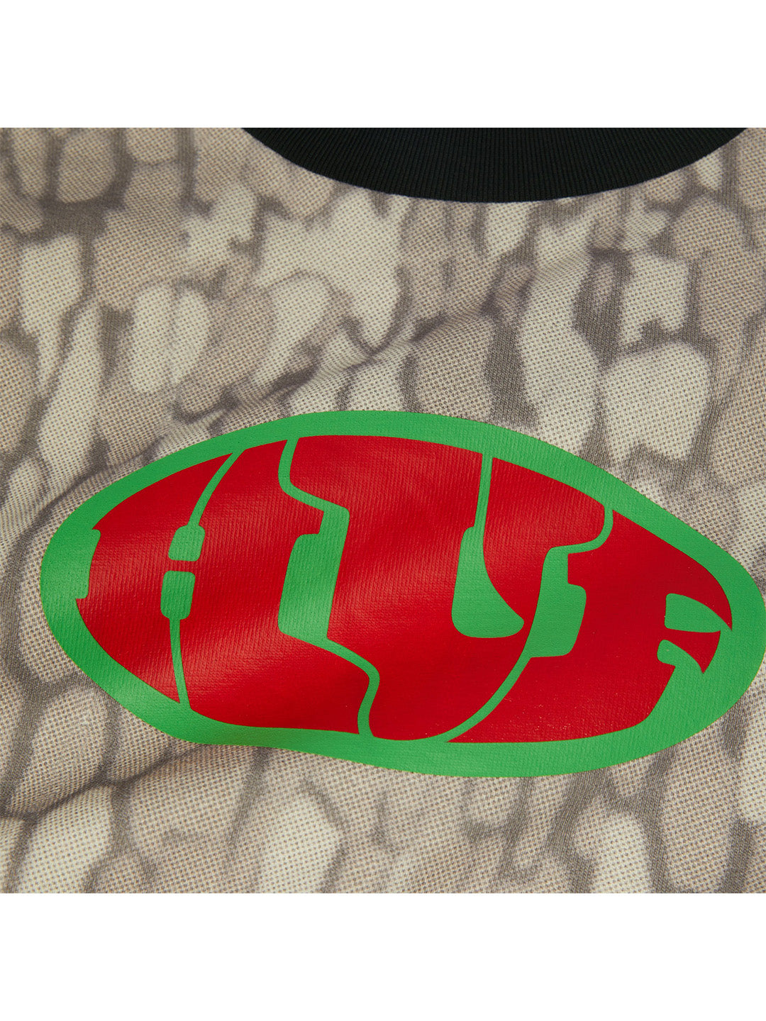 Warped Camo Ls Knit Top Khaki Camo