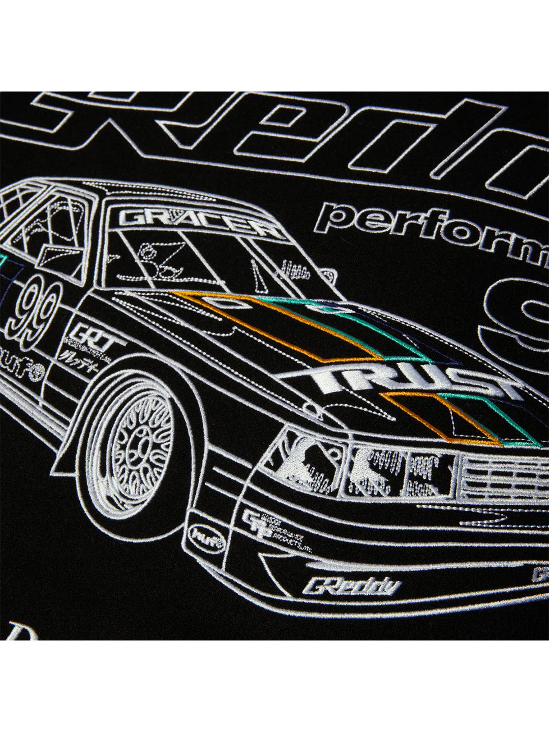 Huf X Greddy Varsity Jacket Black