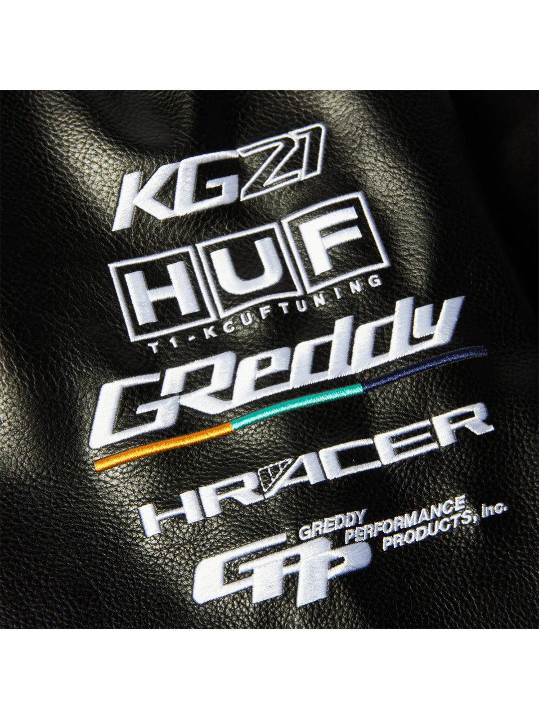 Huf X Greddy Varsity Jacket Black