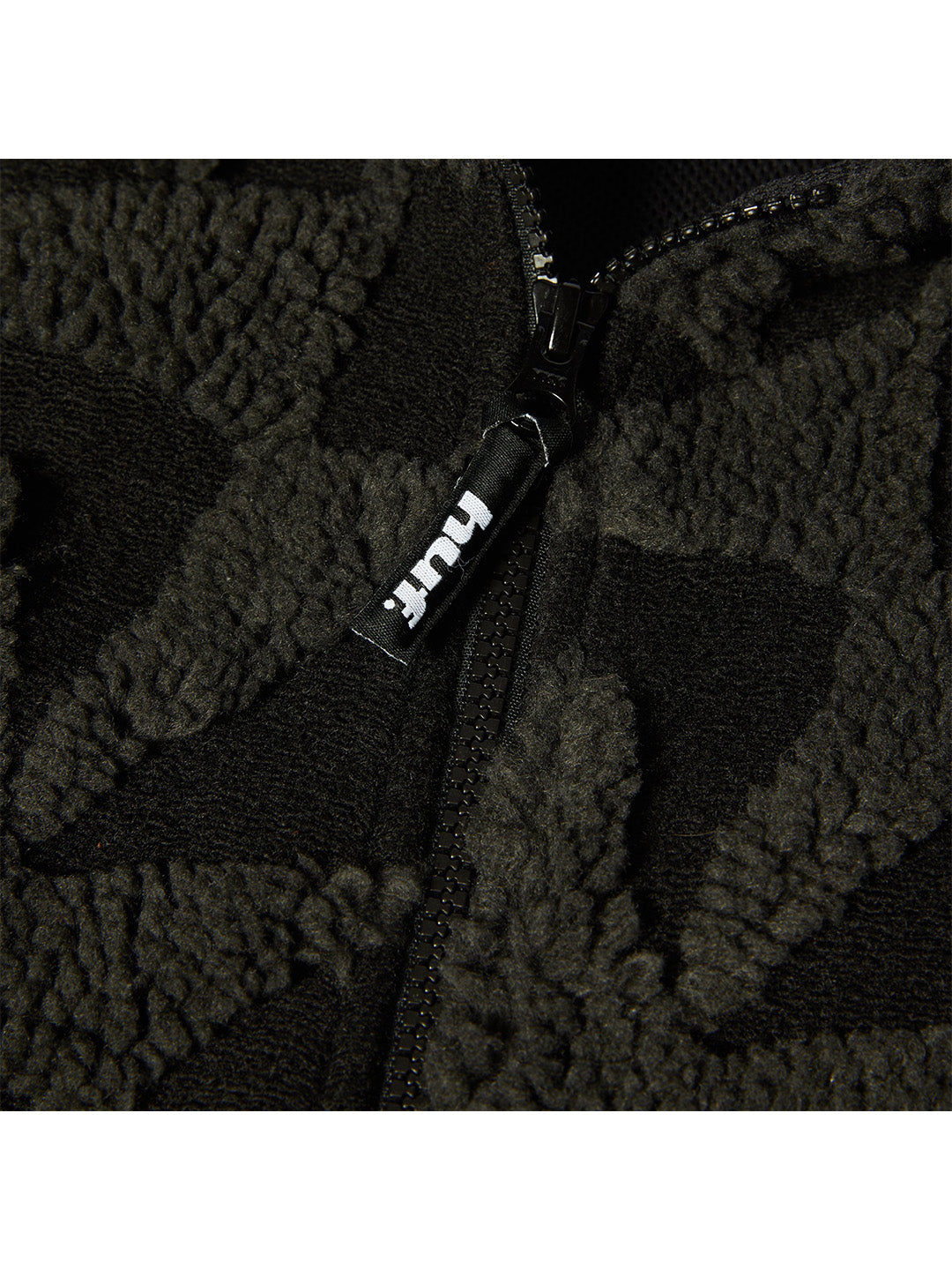 H Star Repeat High Pile Jacket Black