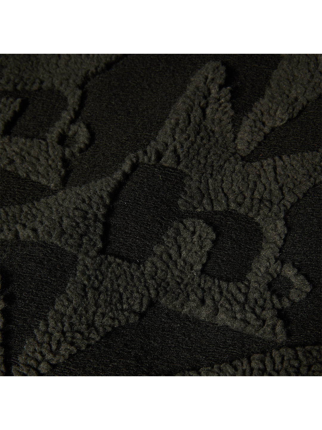 H Star Repeat High Pile Jacket Black