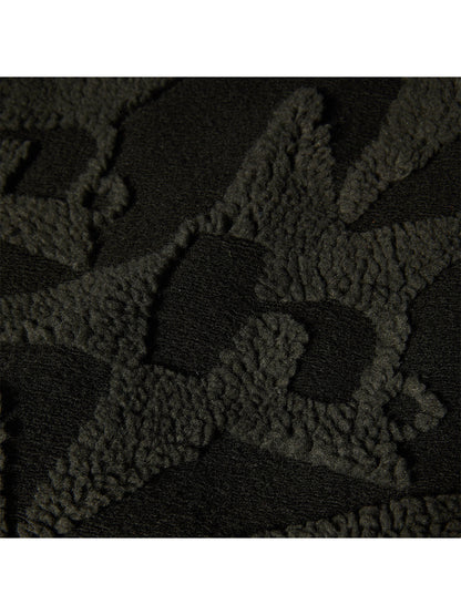 H Star Repeat High Pile Jacket Black