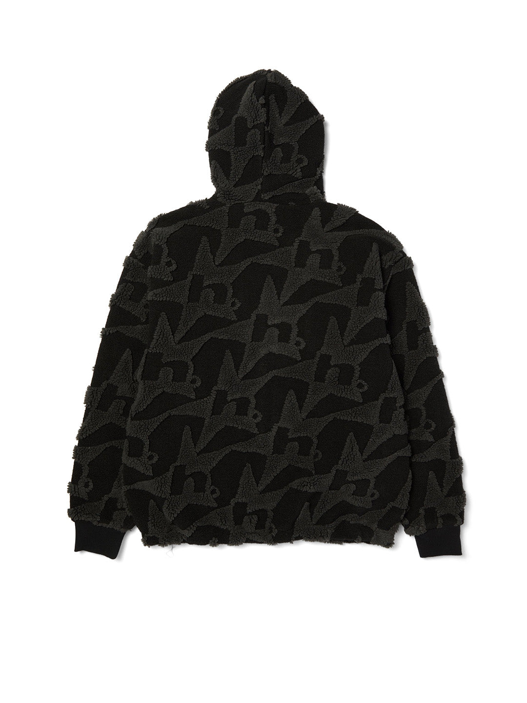 H Star Repeat High Pile Jacket Black