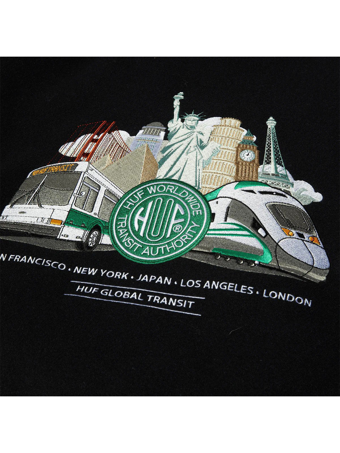 Global Transit Varsity Jacket Navy Blue