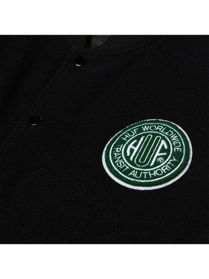 Global Transit Varsity Jacket Navy Blue