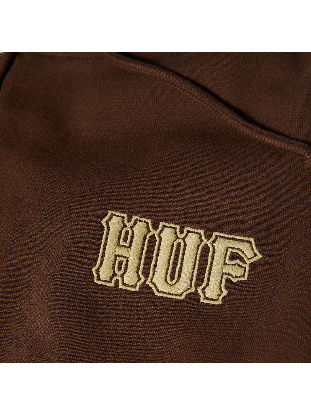 Classic Logo Fz Hoodie Brown
