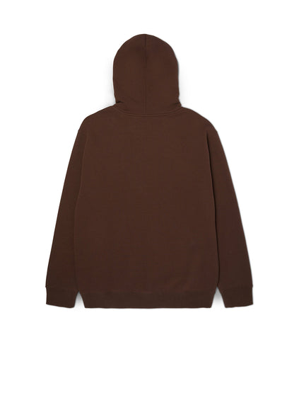 Classic Logo Fz Hoodie Brown