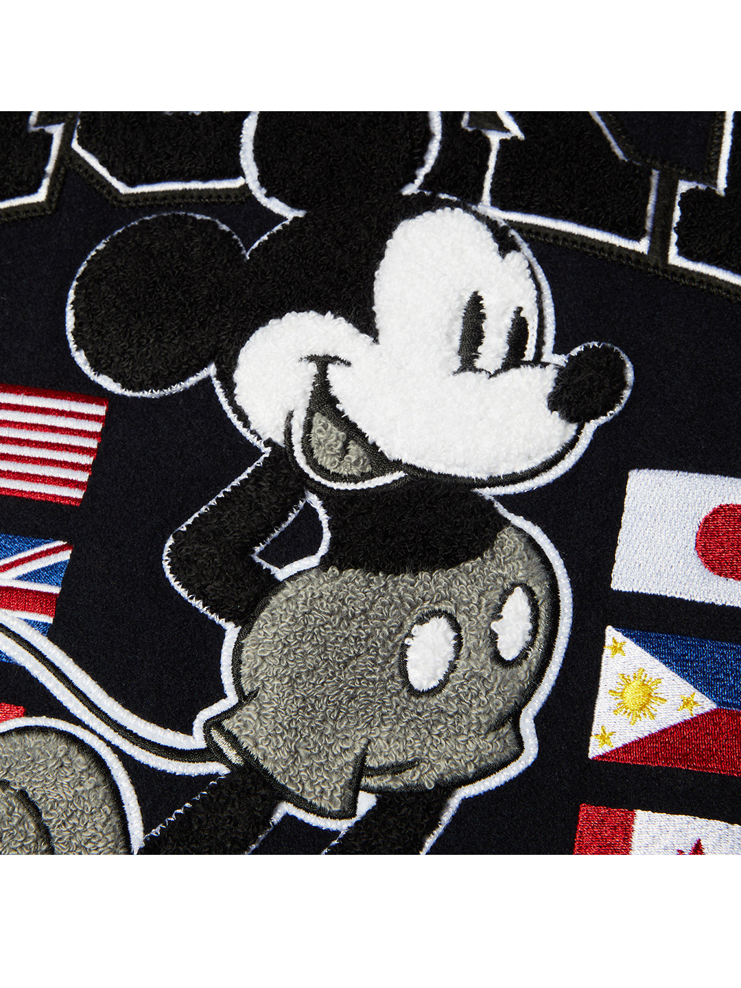 Huf X Mickey Worldwide Tour Varsity Jacket Navy