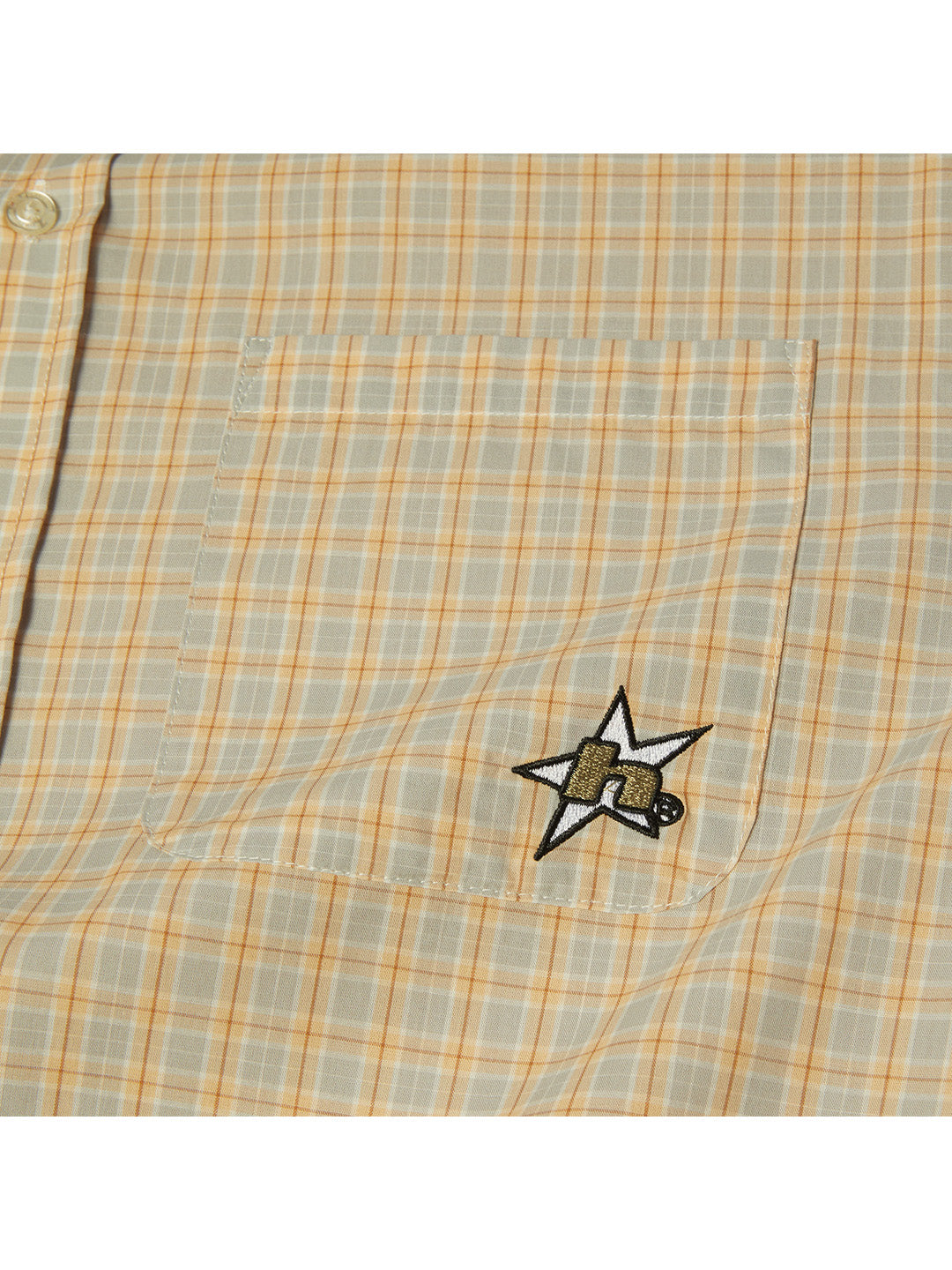 H Star Plaid Shirt Cream