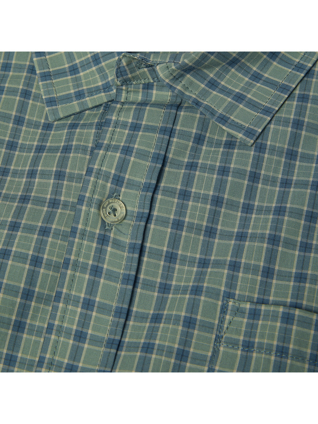 H Star Plaid Shirt Turquoise
