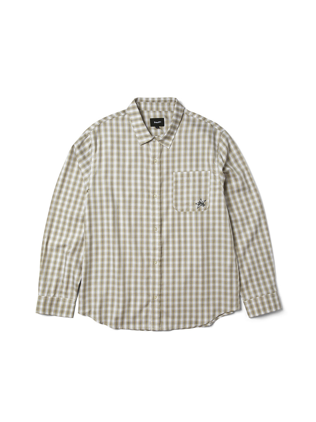 H Star Ls Plaid Shirt Cream