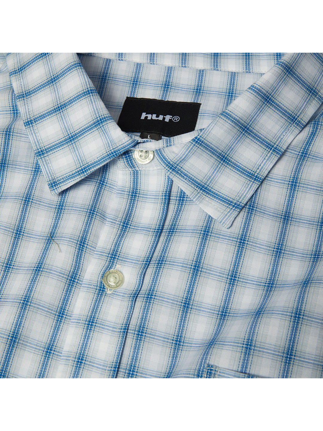 H Star Ls Plaid Shirt Light Blue