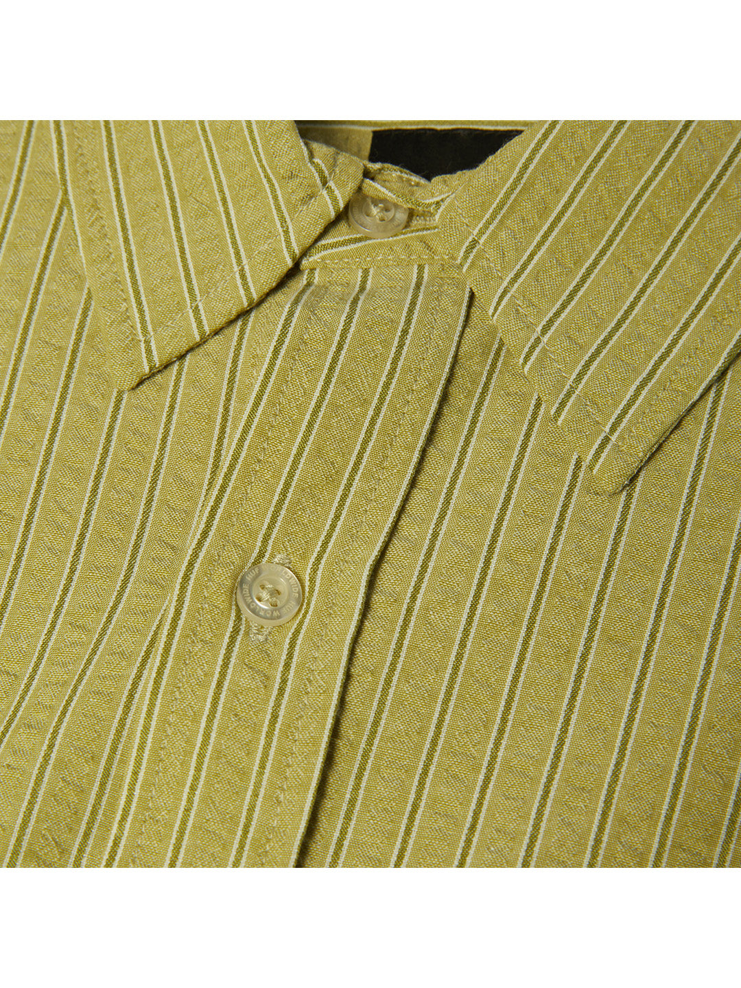 Big Block Striped Shirt Khaki