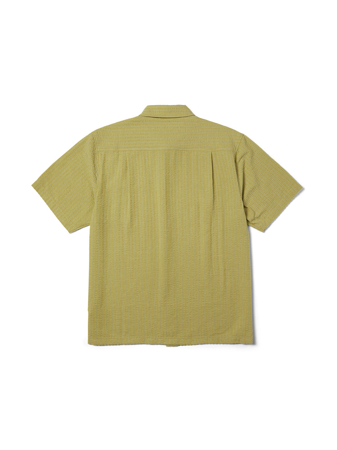 Big Block Striped Shirt Khaki