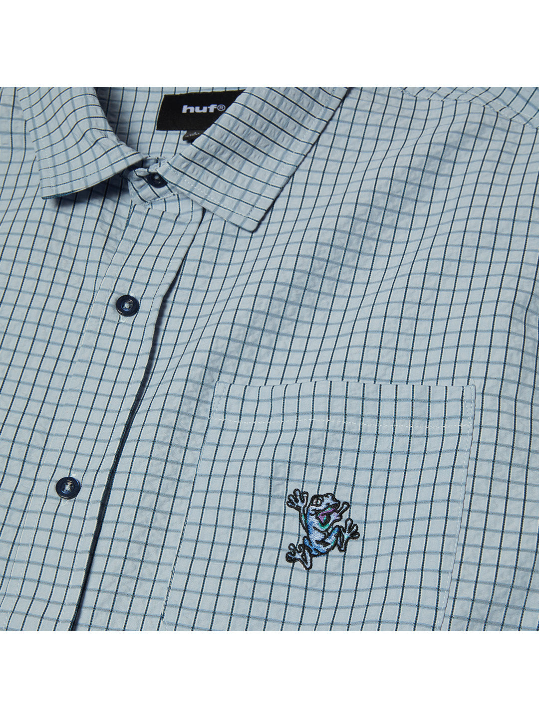Stuck On You Plaid Shirt Light Blue