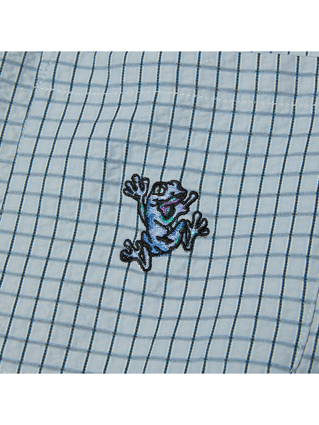 Stuck On You Plaid Shirt Light Blue