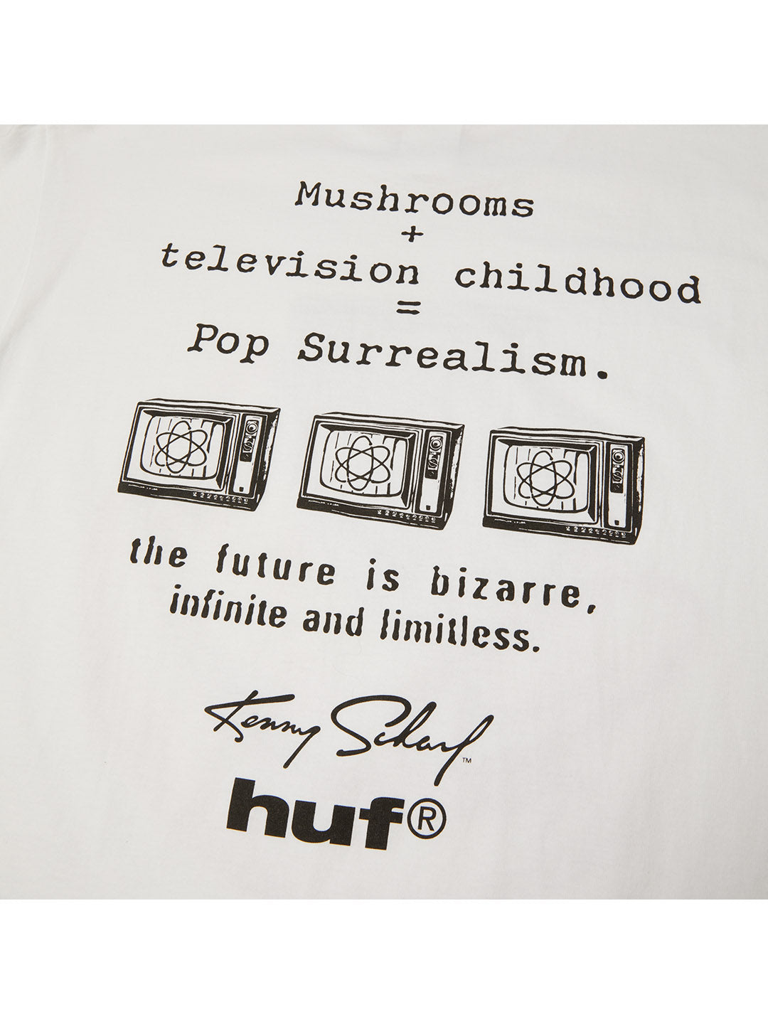 Kenny Scharf Television Childhood Tee White