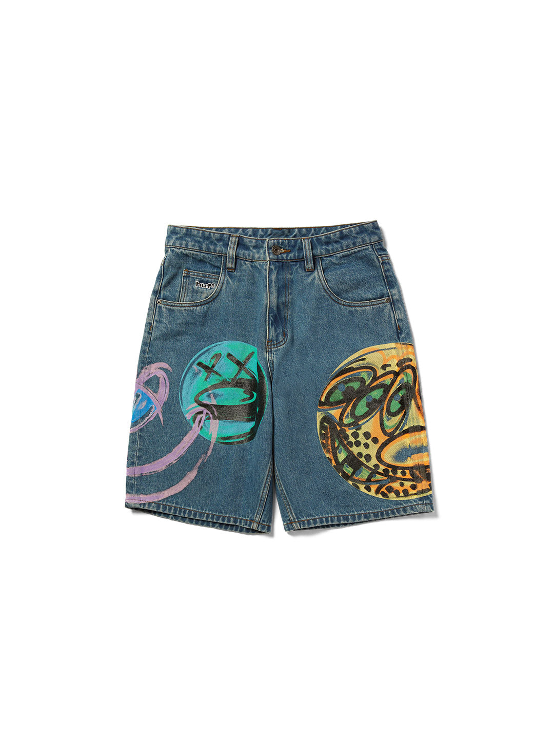 Kenny Scharf Spray Guys Denim Short