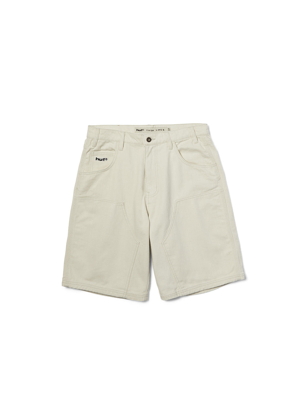 Kinda Loose Double Knee Short Cream