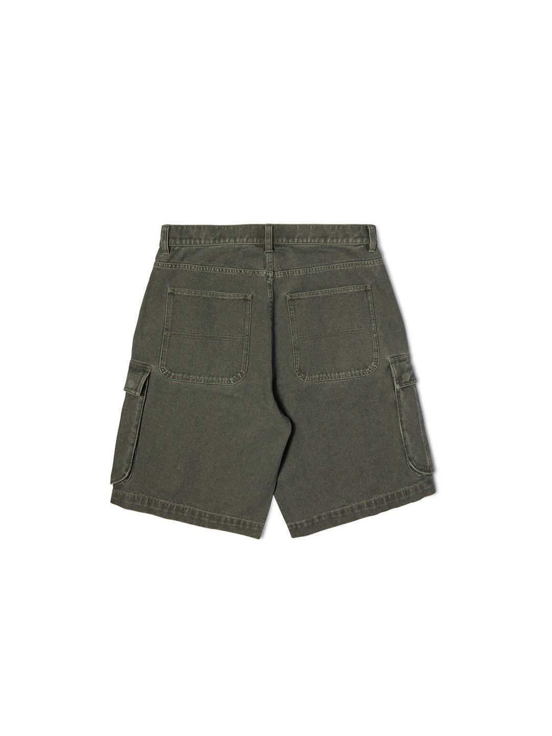 Oval Denim Cargo Short Grey