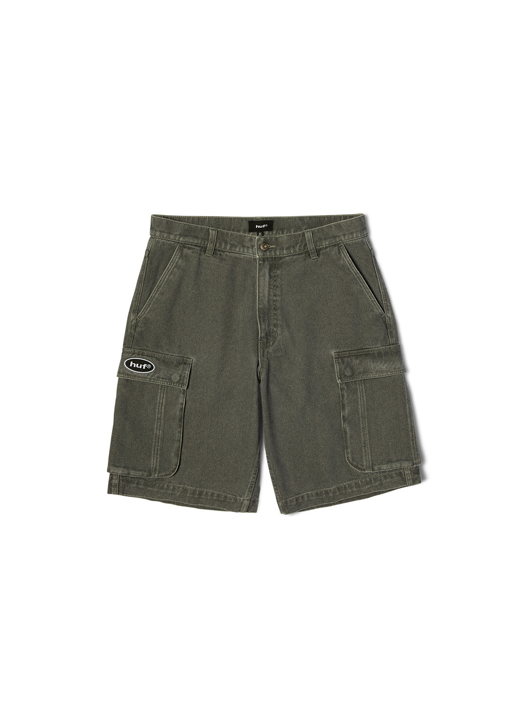 Oval Denim Cargo Short Grey