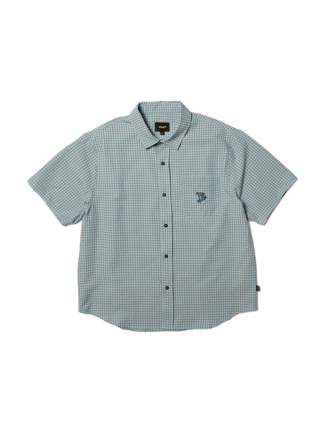 Stuck On You Plaid Shirt Light Blue