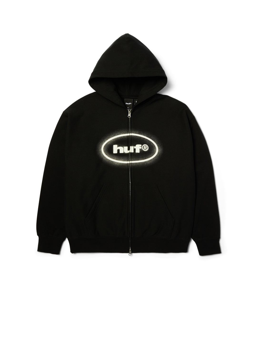 Huf X Mickey Spray Zip Hoodie Black