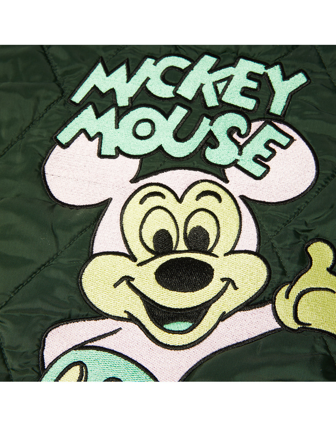 Huf X Mickey Quilted Work Jacket Dark Green